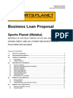 Business Loan Proposal: Sports Planet (Melaka)