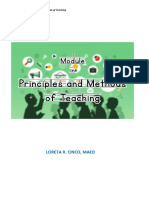 Principles and Methods of Teaching Module 3.1