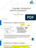 Material & Metalurgy: Organic Coatings Composition and Film Formation