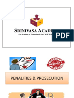 Penalities and Prosecution
