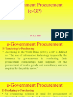 E-Government Procurement (e-GP) : Dr. R.K. Mitra