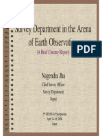 Survey Department in The Arena of Earth Observation: Nagendra Jha