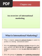 Chapter One: An Overview of International Marketing An Overview of International Marketing