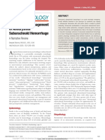 Perioperative Management of Aneurysmal Subarachnoid Hemorrhage