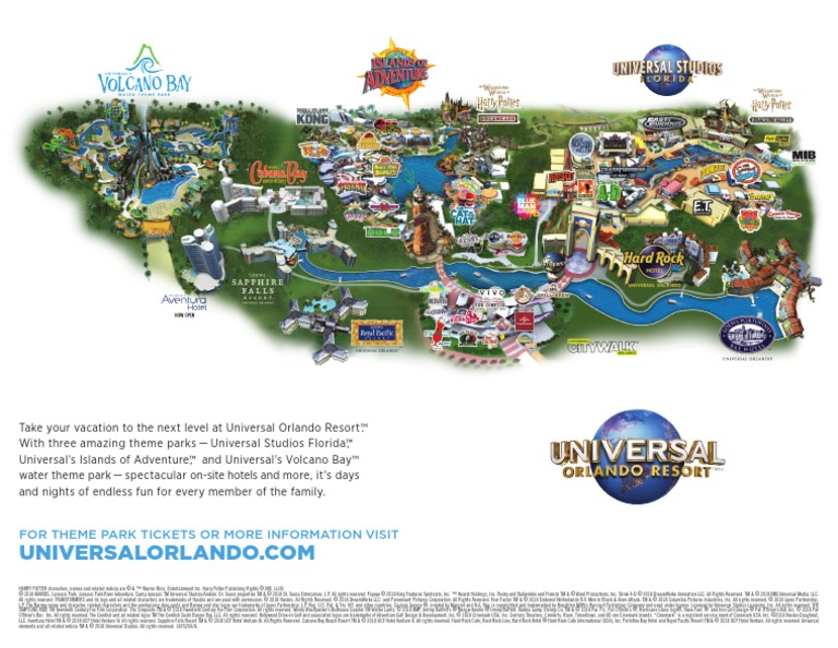 Universal Orland Resort Map 2 1 | PDF | Universal Orlando