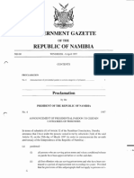Government Gazette Republic of Namibia: Proclamation