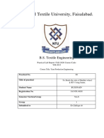 National Textile University, Faisalabad.: B.S. Textile Engineering