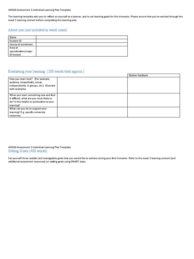About you not included in word count pdf goal learning