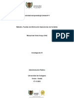 Actividad de Aprendizaje Unidad N°1 Investigación III