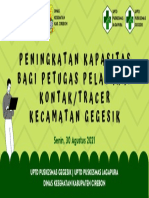 Peningkatan Kapasitas Bagi Petugas Pelacakan Kontak/Tracer Kecamatan Gegesik