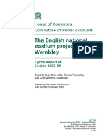 The English National Stadium Project at Wembley: House of Commons Committee of Public Accounts