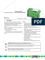 Ib Il Sgi 2/P ... : Inline Analog Strain Gauge Input Terminal, Two Precise Inputs, 4, 6-Wire Connection Method