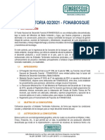FONABOSQUE Convocatoria 02/2021 - Cofinanciamiento proyectos forestales