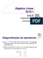 Álgebra Linear - Diagonalização