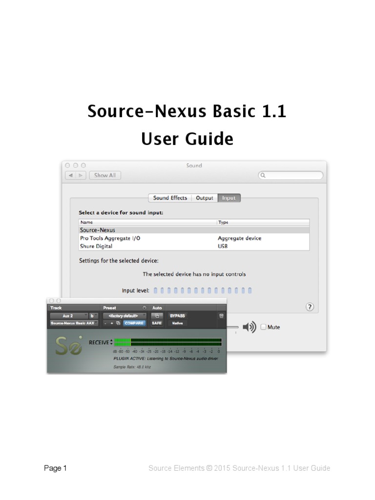 Source-Nexus Basic 1.1 User Guide | PDF | Application Software | Input ...
