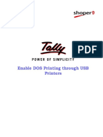 Enable DOS Printing through USB Printers