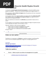 Formation Adoptez une démarche Qualité Hygiène Sécurité Environnement