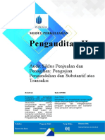 Modul Pengauditan II (TM1) Bapak Marsyaf 2021