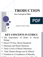 Key Concepts in Ethics: Prepared By: Gabriel G. Balano