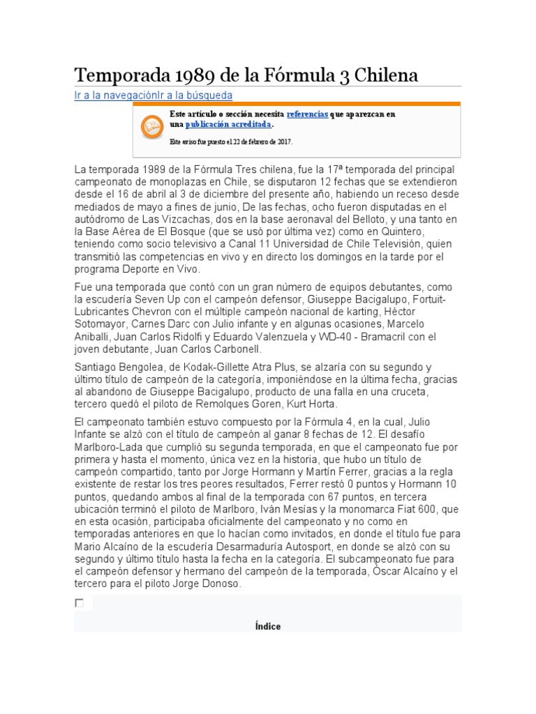 Temporada 1989 de La Fórmula 3 Chilena PDF