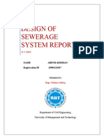DESIGN OF SEWERAGE SYSTEM REPORT