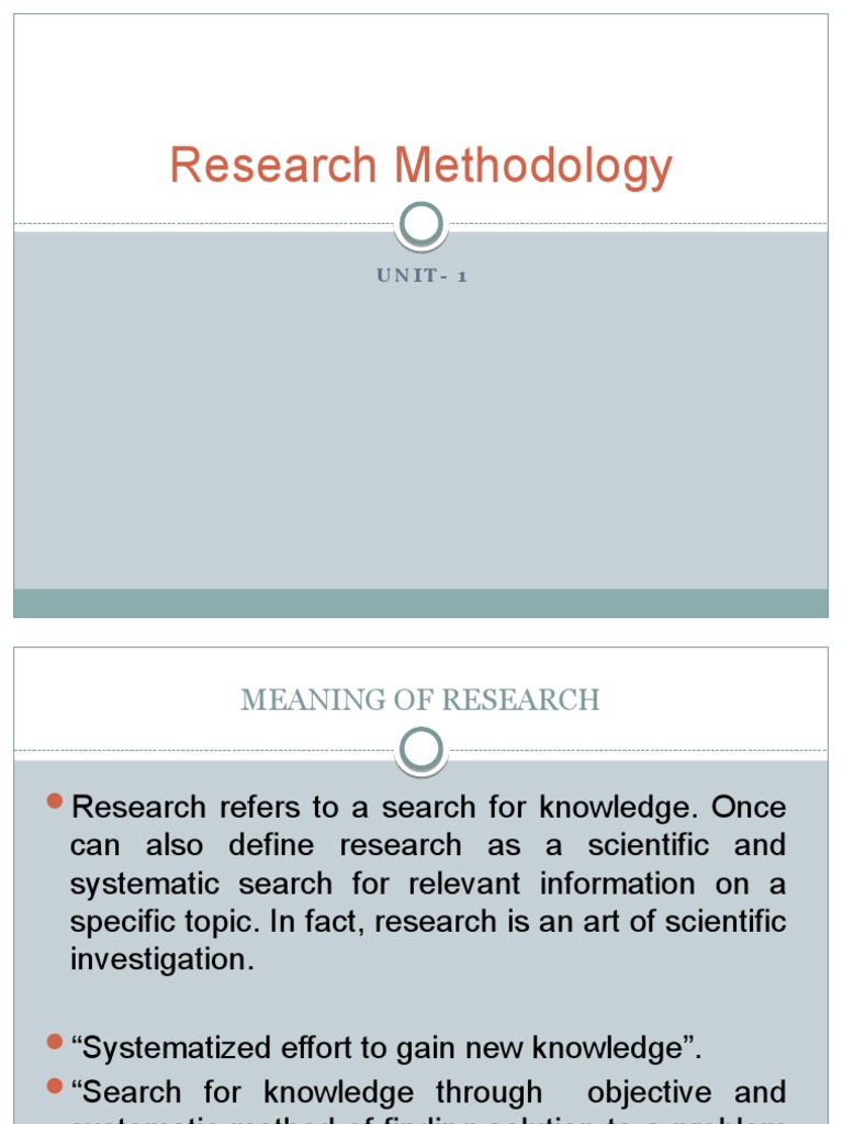 Understanding Research Methodology | PDF | Science & Mathematics