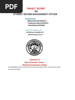 Student report 