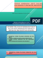 Pertemuan Ke Ix. Hygiene Pelayanan Kesehatan Gilut Dalam Upaya Peningkatan Gilut (Promotif, Preventif Dan Kuratif) 29, 09-2021