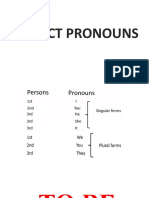 Subject Pronouns: Emmanuel N Tufon