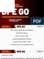 DPE GOIAS - Revisão de Véspera Processo Penal - 11.09.21 - Pedro Coelho