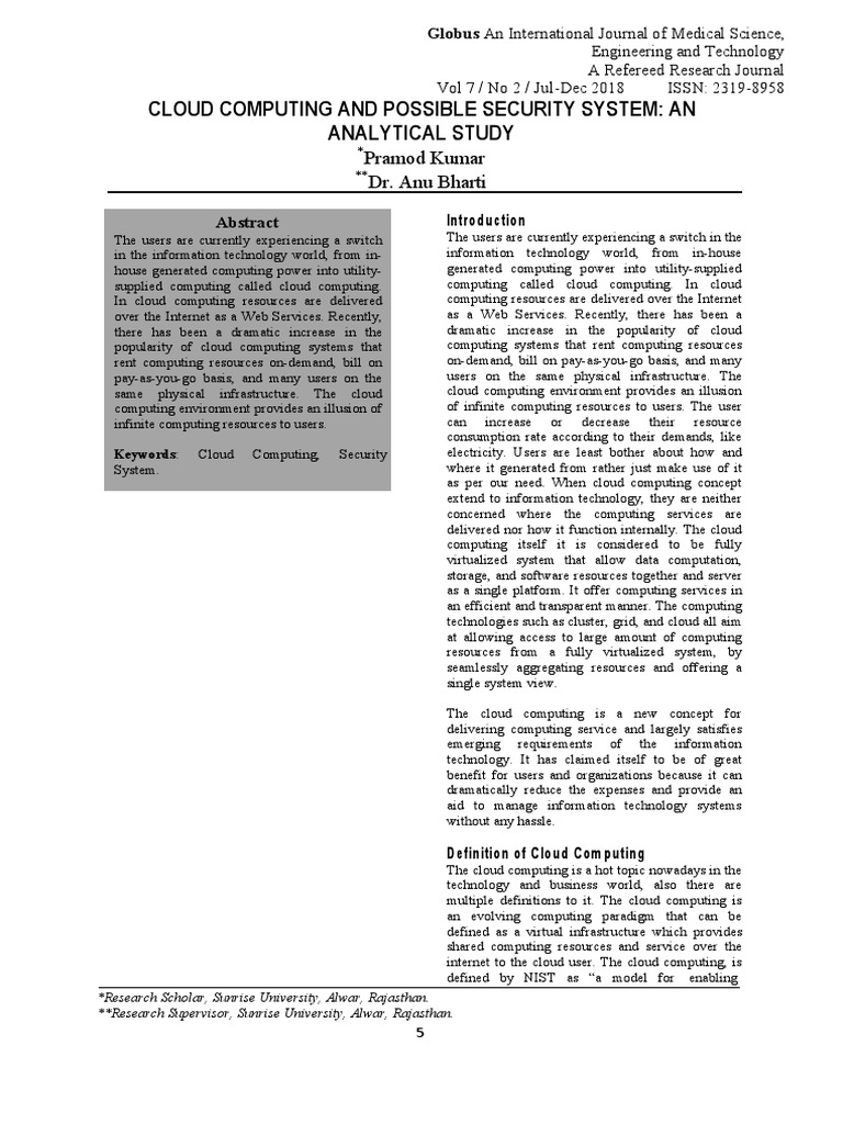 phd thesis on cloud computing security pdf