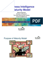 Business Intelligence Maturity Model