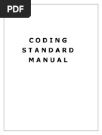 Coding Standard Manual