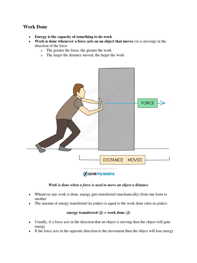 Calculating Work Done in Physics | PDF