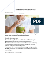 What Are The Benefits of Coconut Water.