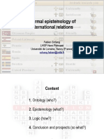 A Formal Epistemology of International Relations