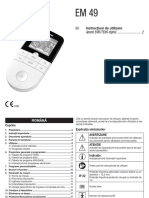 Manual Beurer Aparat Electrostimulare Ems Tens Digital Em49