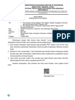 ND-617 - Penyampaian Kumpulan Peraturan Keterbukaan Informasi Publik
