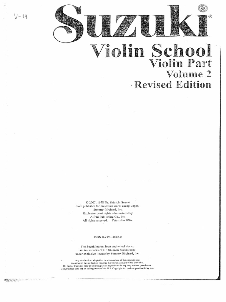 Suzuki Vol 2 | PDF