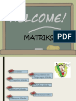 Matriks (Jenis, Kesamaan, Operasi Hitung)