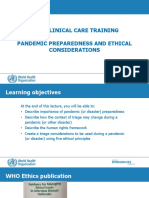 Sari Clinical Care Training Pandemic Preparedness and Ethical Considerations