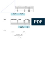 Step 1 Random Variable X Random Variable Y X-Mean Y - Mean 2.1 8 - 0.95 - 3 2.5 10 - 0.55 - 1 3.6 12 0.55 1 4 14 0.95 3