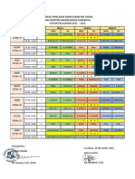 Jadwal Penilaian Akhir Semester Ganjil