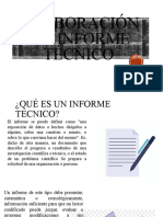 Elaboración de Informe Técnico