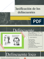 Clasificación de Los Delincuentes