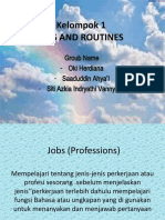 Jobs and Routines, Kel 1 B.inggris