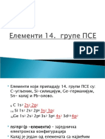 Elementi 14. Grupe PSE - II Deo