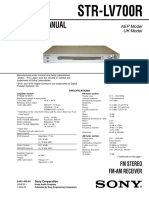 Service Manual: STR-LV700R