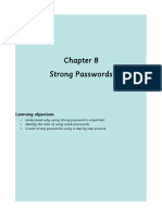 Strong Passwords: Learning Objectives