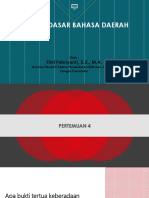 Konsep Dasar Bahasa Daerah Pertemuan 4